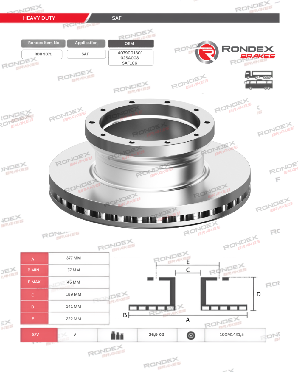 rondex brake disc