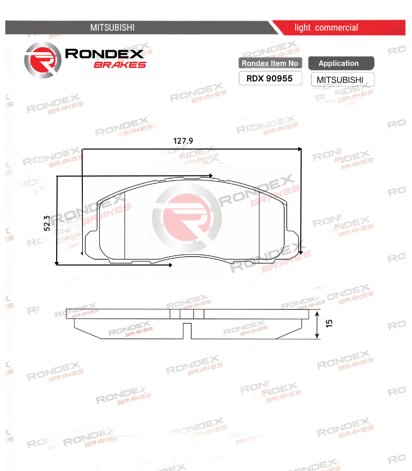 RONDEX BRAKE PADS