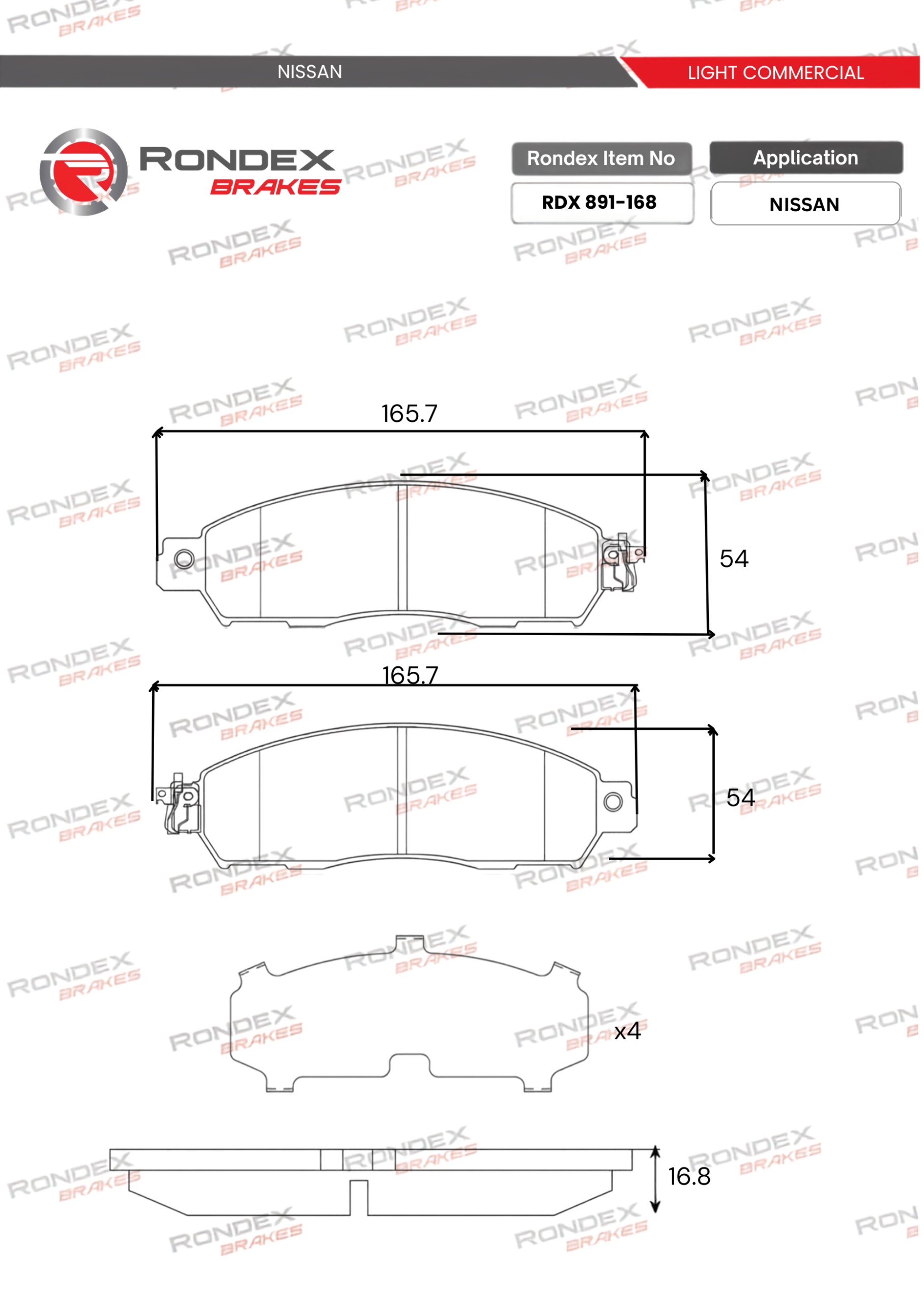 high quality rondex brakes products
