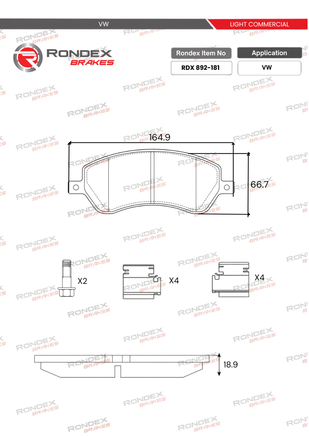 high quality rondex brakes products