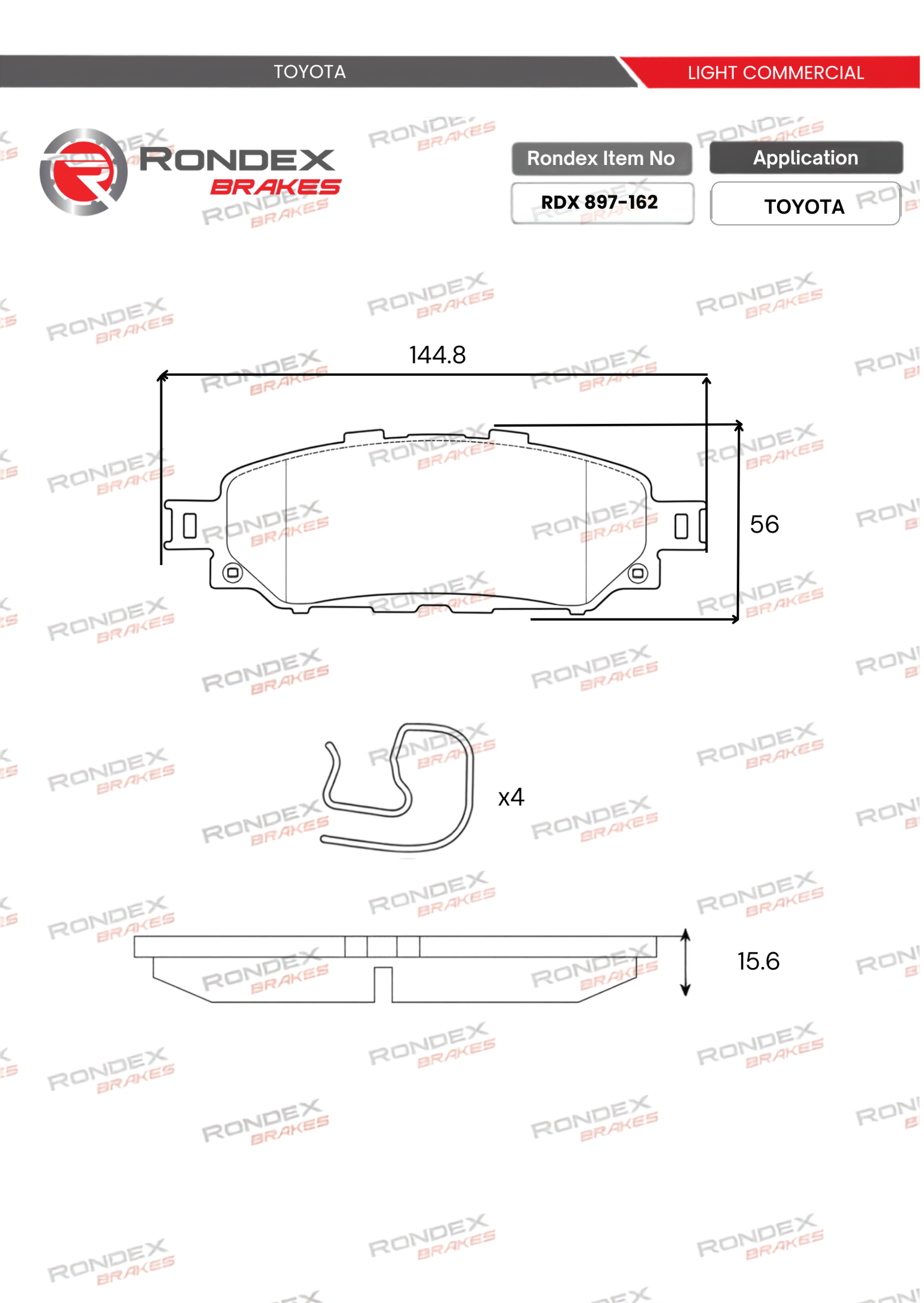 high quality rondex brakes products
