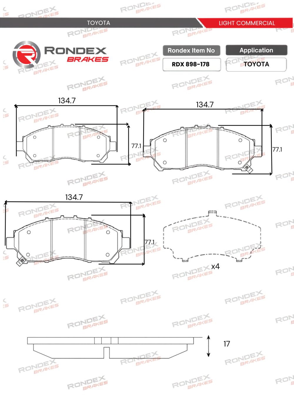 high quality rondex brakes products